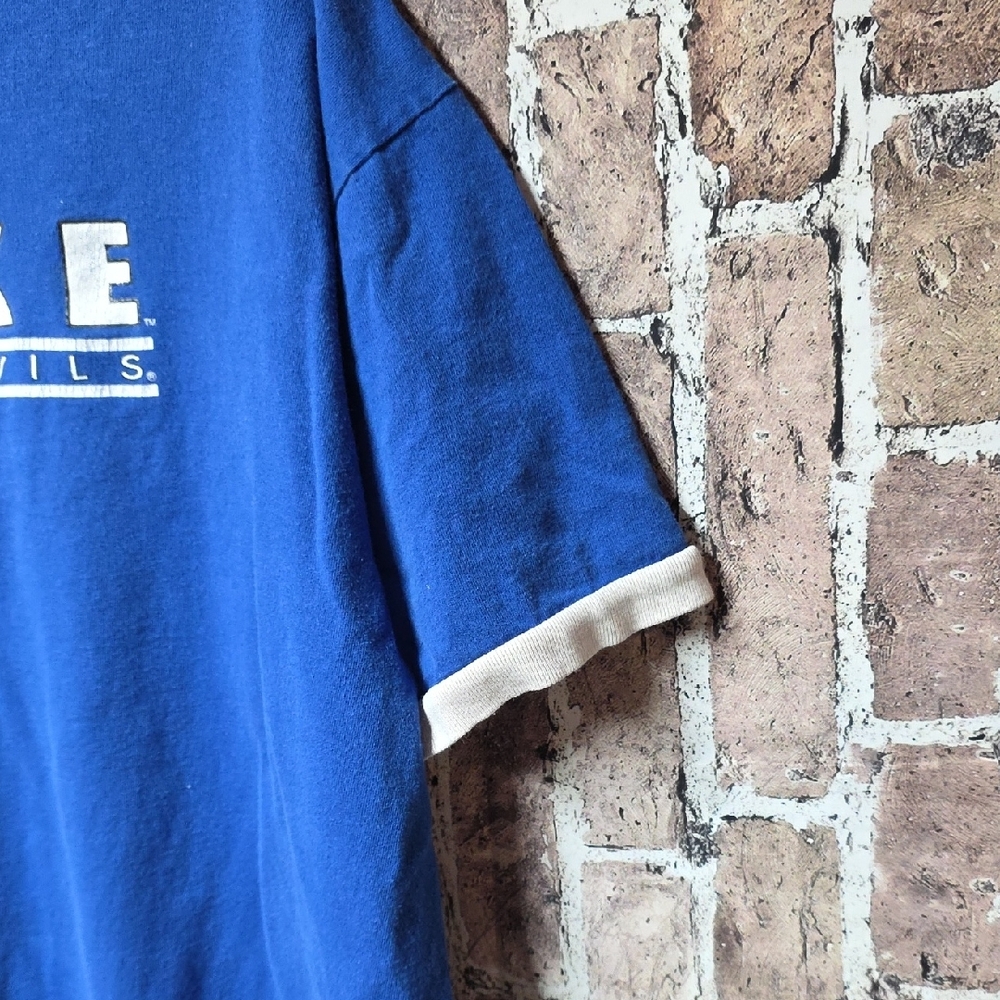 Vintage Foot Locker Duke Blue Devils Mens Womens Short Sleeve T-Shirt Retro 90s - Picture 8 of 11